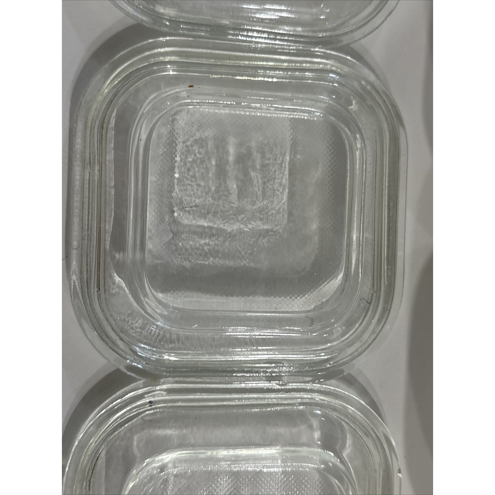 VTG Fire King Fruit Small Refrigerator Dish with Cover USA Hand Painted 4" Glass - Picture 12 of 16